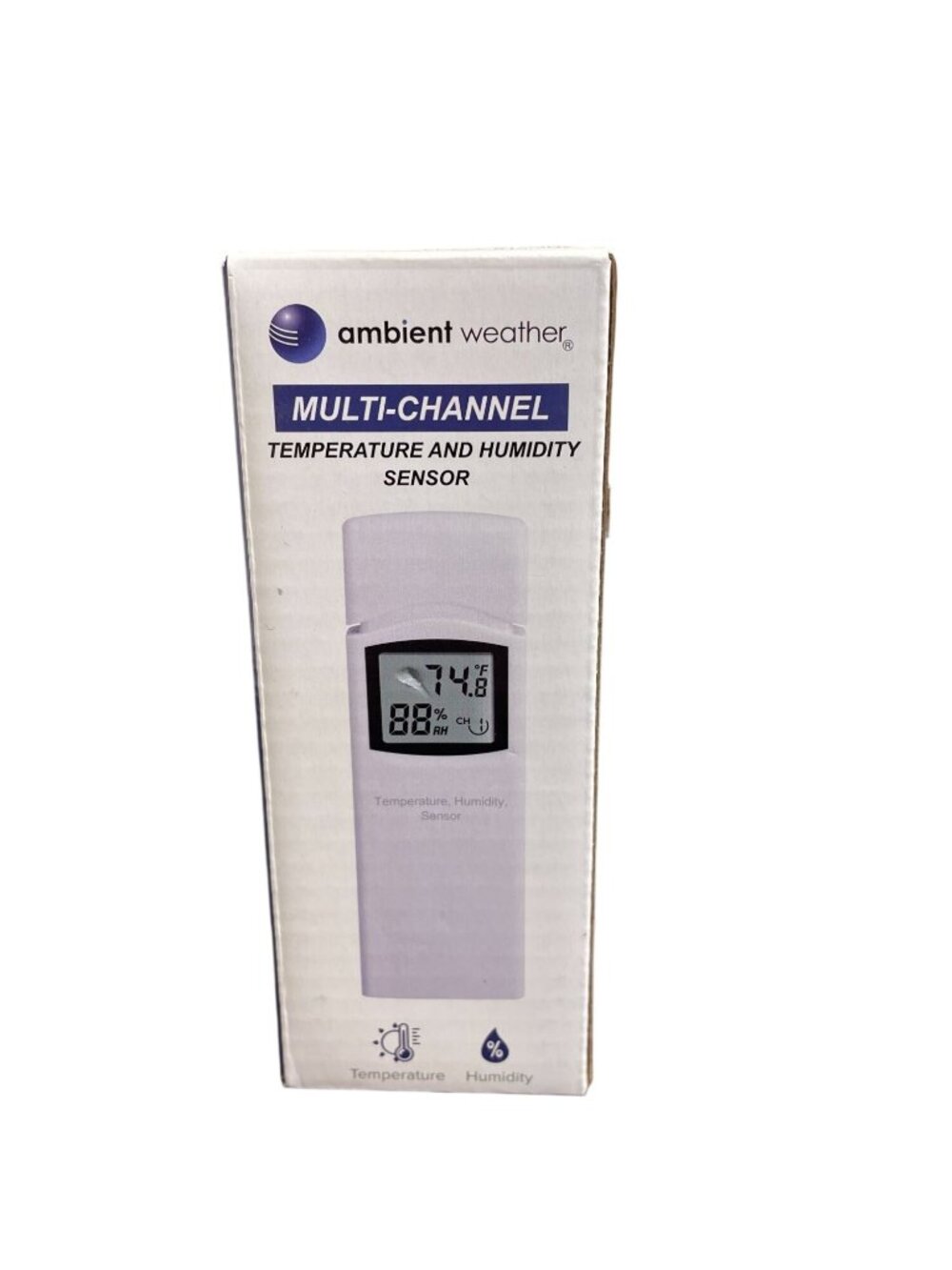 New Ambient Weather WH31E Multi-Channel Temperature Humidity Sensor Sealed Box